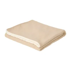 Little Dutch Ledikantdeken Gebreid/Fleece - Pure - 110 x 140 cm - Soft Beige