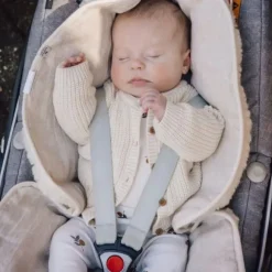 Alwero Autostoel Inleg - Reversible Wol/Linnen - Naturel