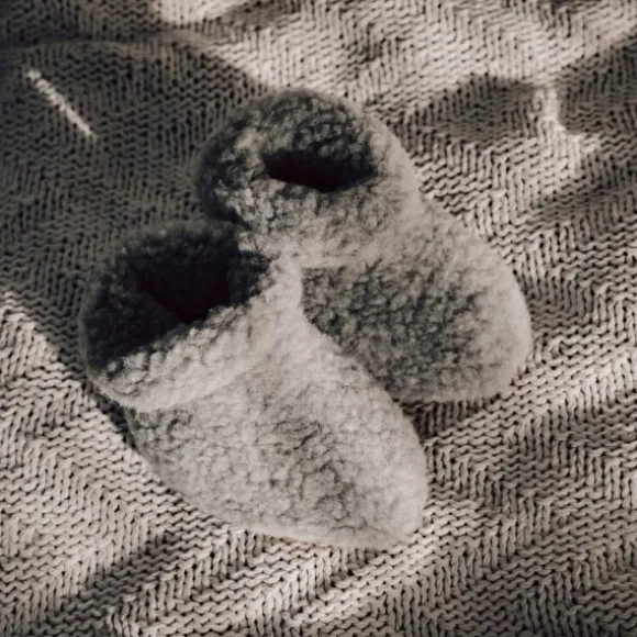 Alwero Evers Slofjes - 0-6 Mnd - Arctic Bear