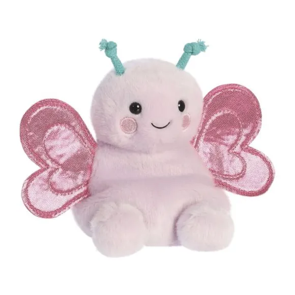 Aurora Palm Pals Vlinder Knuffel – 13 cm