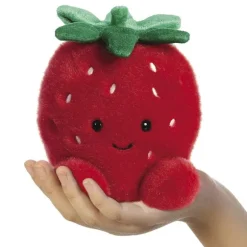 Aurora Palm Pals Juicy Strawberry Knuffel - 13 cm
