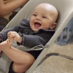 BabyBjörn Balance Soft Wipstoeltje Geweven Jersey Tri-Fabric - Zandgrijs