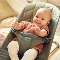 BabyBjörn Bliss Cotton Kroonblad Wipstoel - Donkergroen