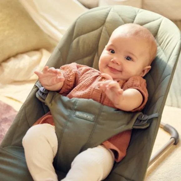 BabyBjörn Bliss Cotton Kroonblad Wipstoel - Donkergroen