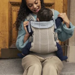 BabyBjörn Harmony Draagzak 3D-Mesh - Grijsbeige