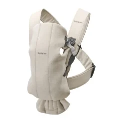 BabyBjörn Mini 3D Jersey Draagzak Lichtbeige