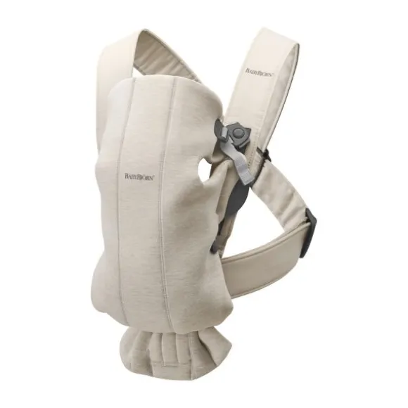 BabyBjörn Mini 3D Jersey Draagzak Lichtbeige