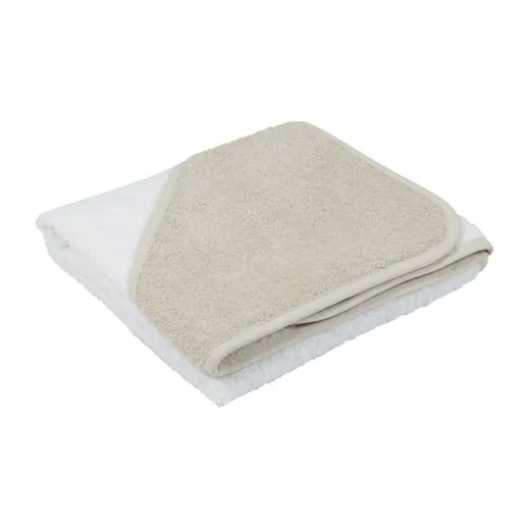 Babypark Badcape Wit / Beige