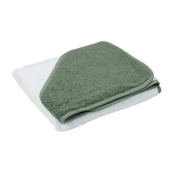 Babypark Badcape Wit / Beige