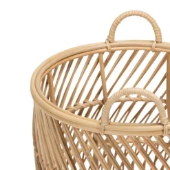 Babypark Exclusief Mand Rond - Klein- Naturel