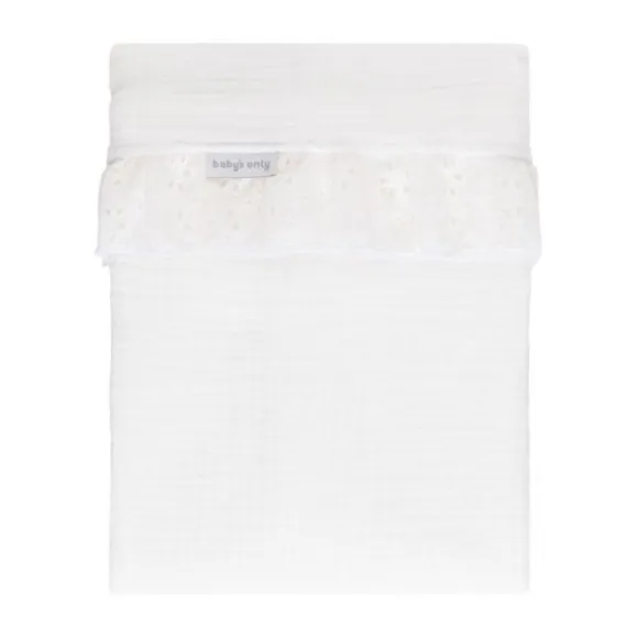 Baby's Only Calm Ruffle Wieglaken - 80 x 100 cm - Wit