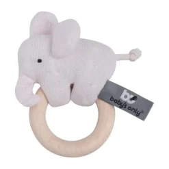 Baby's Only Classic Olifant Houten Rammelaar Stonegreen