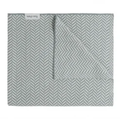 Baby's Only Dawn Ledikantdeken - 100 x 135 cm - Blue/Ecru