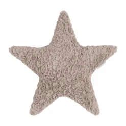 Baby's Only Kussen - Ster Teddy - Snow - Oud Roze