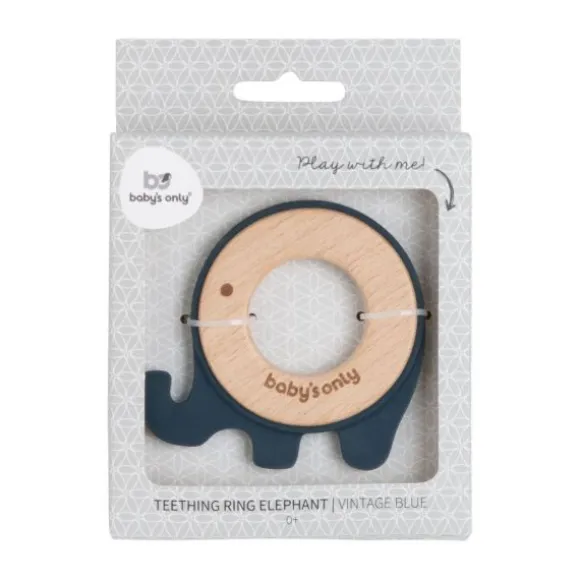 Baby's Only Olifant Bijtring Vintage Blue