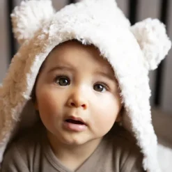 Baby's Only Snow Wikkeldeken Met Oortjes - Oud Roze