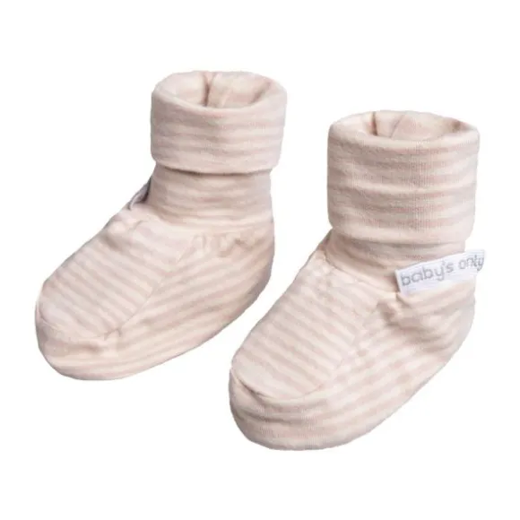Baby's Only Stripe Slofjes - Oud Roze - 0-3 Mnd