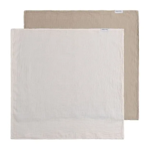 Baby's Only Tender Hydrofiele Doek - 2-Pack - 65x65 cm - Beige / Linen