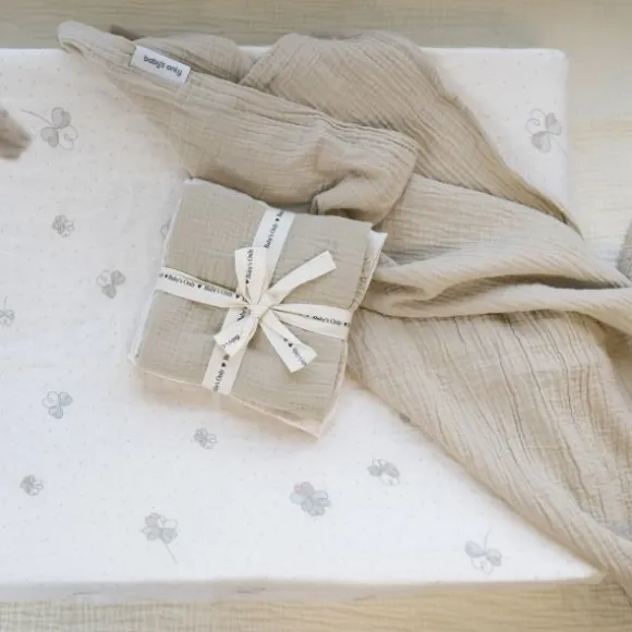 Baby's Only Tender Hydrofiele Doek - 2-Pack - 65x65 cm - Beige / Linen