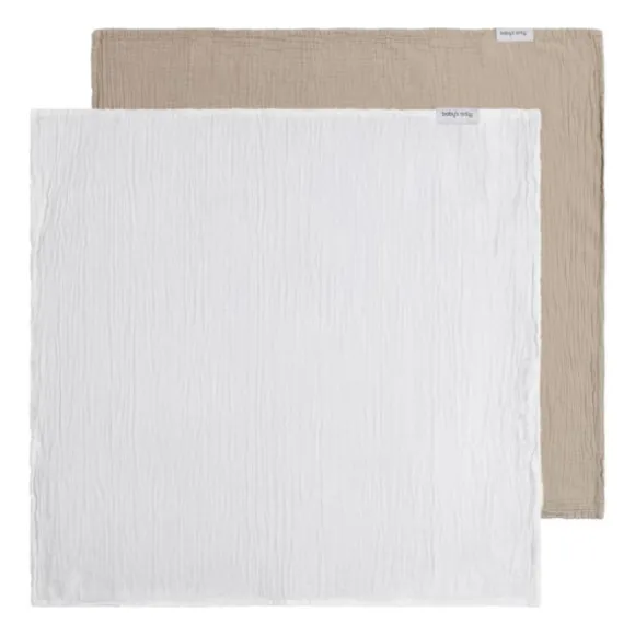 Baby's Only Tender Hydrofiele Doek - 2-Pack - 65x65 cm - Beige / Linen