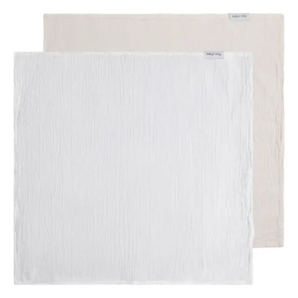 Baby's Only Tender Hydrofiele Doek - 2-Pack - 65x65 cm - Beige / Linen