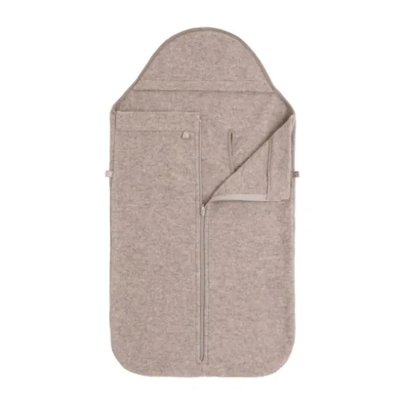 Baby's Only Voetenzak Autostoel 0+ - Merino Brushed Meadow - Sand