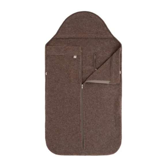 Baby's Only Voetenzak Autostoel 0+ - Merino Brushed Meadow - Sand