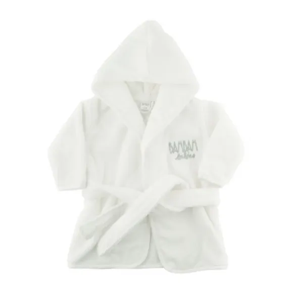 Bambam Badjas Wit Mt. 50 / 56 - Babykleding