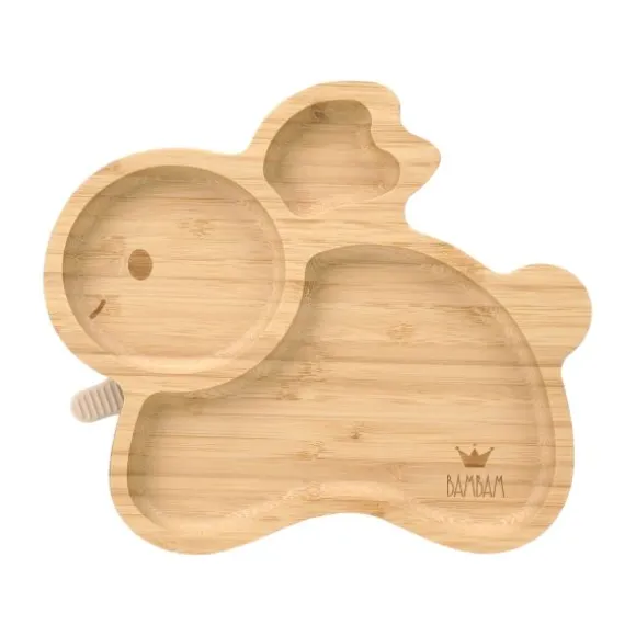 BamBam Kinderbord - Plate Bamboo Rabbit