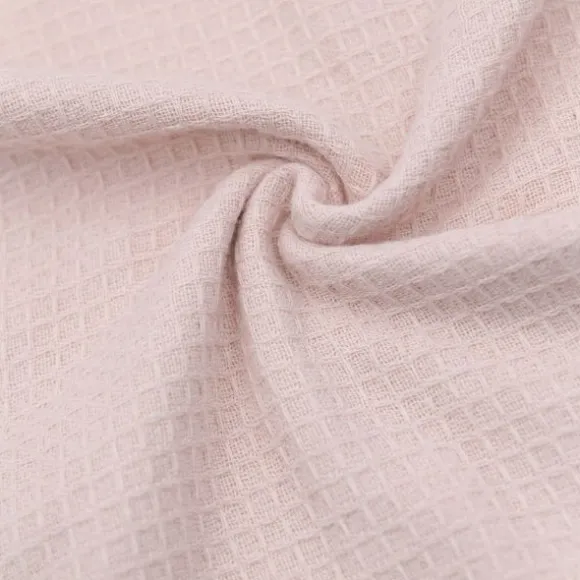 Bamboom Badponcho Baby 0–2 Jaar - Bamboe Wafel Terry - Warm White