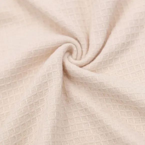 Bamboom Badponcho Baby 0–2 Jaar - Bamboe Wafel Terry - Warm White