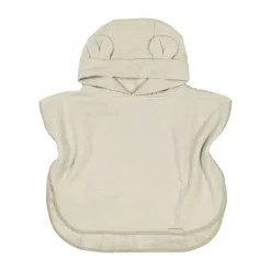 Bamboom Badponcho Baby 0–2 Jaar - Bamboe Wafel Terry - Warm White