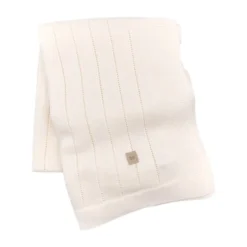 Bamboom Gestreept Wiegdeken - Zomer - Wit - 75 x 100 cm