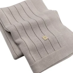 Bamboom Gestreept Wiegdeken - Zomer - Wit - 75 x 100 cm