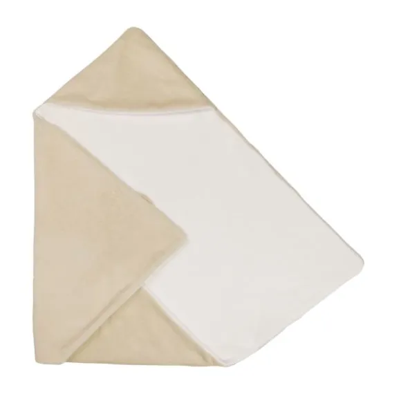 Bamboom Hooded Baby Wrap Blanket - 75x75 cm - Teddy - Sand