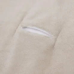 Bamboom Hooded Baby Wrap Blanket - 75x75 cm - Teddy - Sand