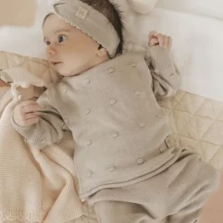 Bamboom Knitted Haarband Camel