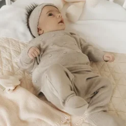 Bamboom Knitted Haarband Camel