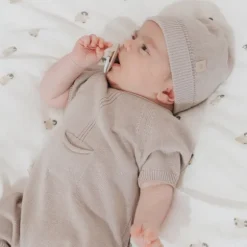 Bamboom Knitted Mutsje Camel