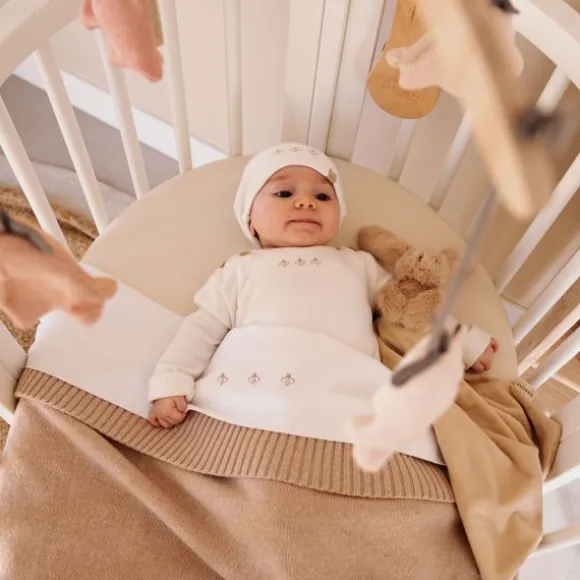 Bamboom Muts Bees - Cream - Maat S (0-4M)