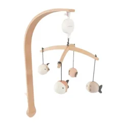 Bamboom Muziekmobiel Vis - Hout - Fish Pink
