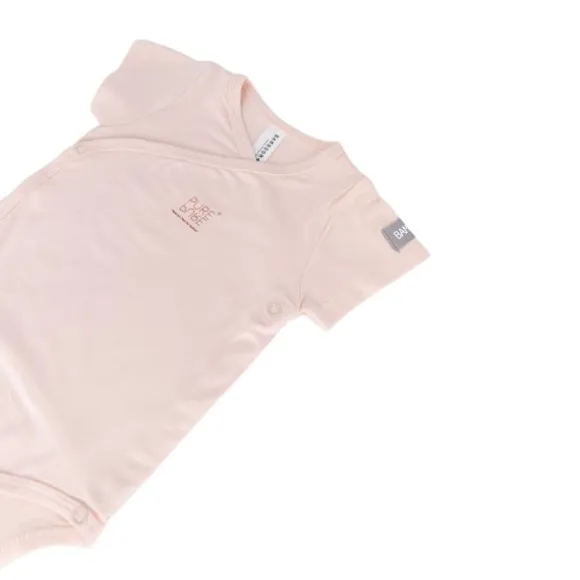 Bamboom Overslag Romper - Roze - 3 Mnd