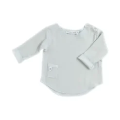 Bamboom T-shirt Lange Mouw Crème 1 Mnd