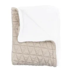 Bamboom Wrinkled Ledikantdeken - Grijs