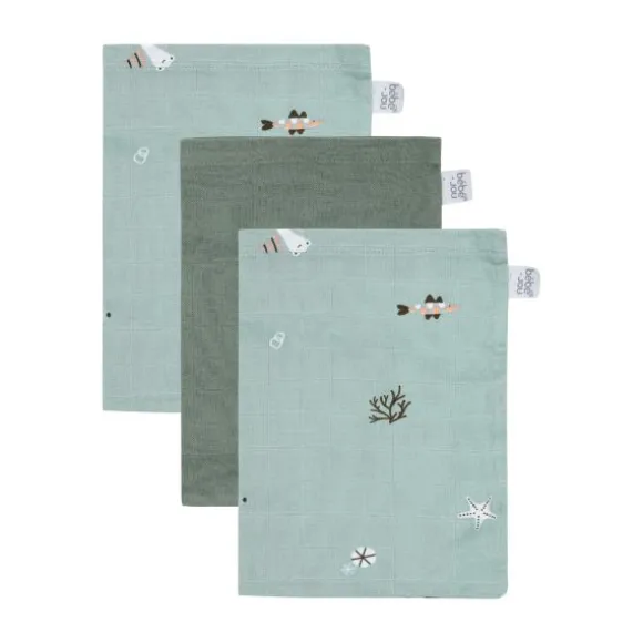 Bebe-Jou Ocean Vibes Hydrofiel Washand - 3 Stuks