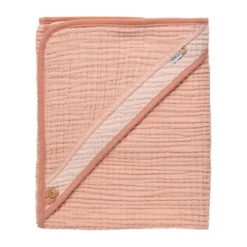 Bebe-Jou Pure Cotton Badcape Pink