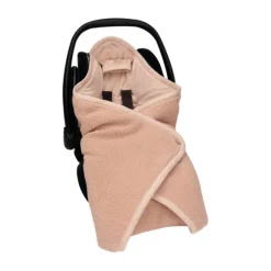 Bemini Biside Voetenzak - 0-12 Mnd - Pady Teddy + Jersey - Ficelle