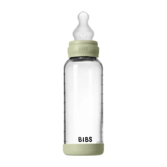 BIBS Fles - Medium Flow - 240 ml - Silicone/Glas - Ivory