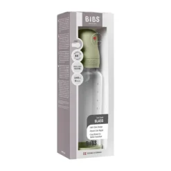 BIBS Fles - Medium Flow - 240 ml - Silicone/Glas - Ivory