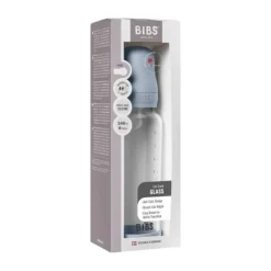 BIBS Fles - Medium Flow - 240 ml - Silicone/Glas - Ivory